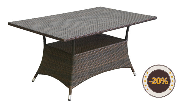 Table en résine tressée GENOVA
