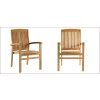 Fauteuil empilable en teck massif ANTIBES