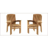 Fauteuil empilable en teck massif ANTIBES