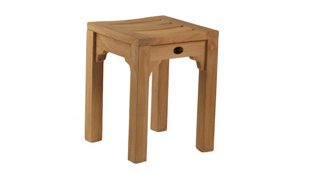 Tabouret en teck massif ANTIBES