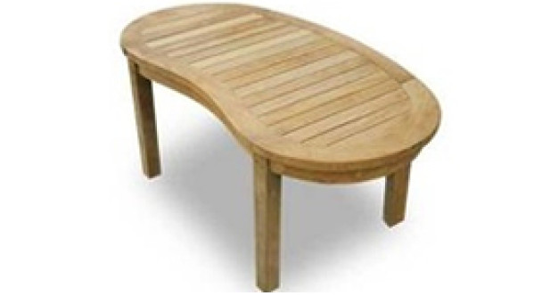 Table basse en teck massif JUAN, L.120x60cm