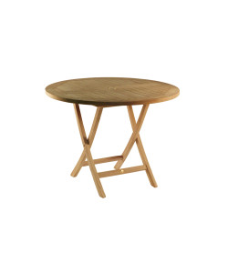 Table en teck massif BIOT, Ø 100.0 cm