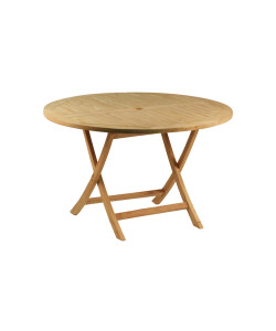 Table en teck massif GRASSE, Ø 120.0 cm