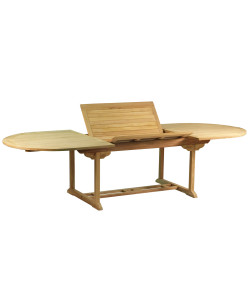 Table extensible en teck massif RAMATUELLE, 200-300.0 cm