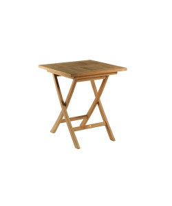 Table carrée en teck massif CASSIS, L65.0 cm