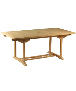 Table rectangulaire en teck massif GIENS, 180 cm