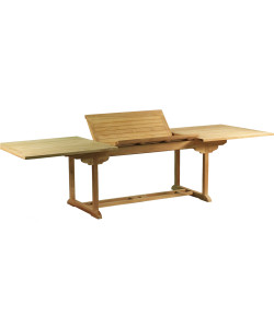 Table extensible en teck massif PAMPELONNE, 200-300.0 cm