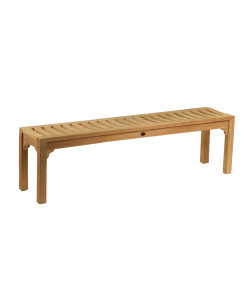 Banc en teck massif ANTIBES, L.160cm