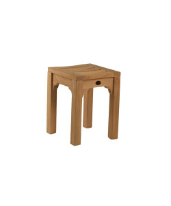 Tabouret en teck massif ANTIBES