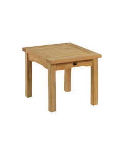 Table basse en teck massif, L.50x50cm