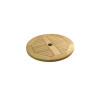 Plateau tournant en teck massif, D.50 cm